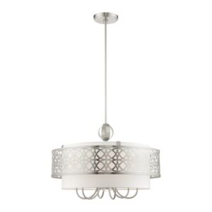 Calinda 7-Light Chandelier in Brushed Nickel