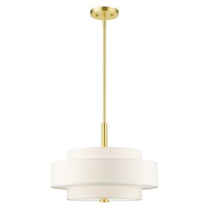 Meridian 4-Light Chandelier in Satin Brass