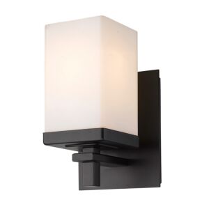 Maddox BLK 1-Light Wall Sconce in Matte Black