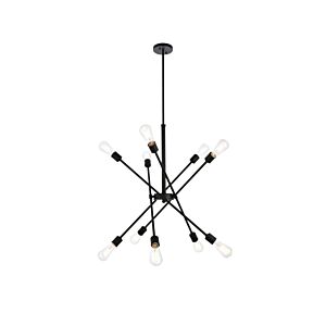 Axel 10-Light Pendant in Black