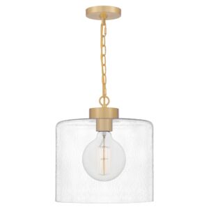 Abner 1-Light Mini Pendant in Aged Brass