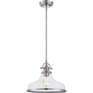 Grant 1-Light Pendant in Brushed Nickel