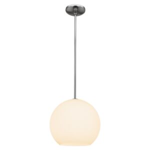 Nitrogen 1-Light LED Pendant in Brushed Steel