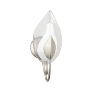 Blossom 1-Light Wall Sconce in Silver Leaf