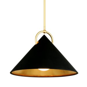 Charm 1-Light Pendant in Gold Leaf