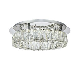 Monroe LED Flush Mount in Chrome