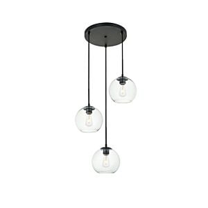 BAXTER 3-Light Pendant in Black