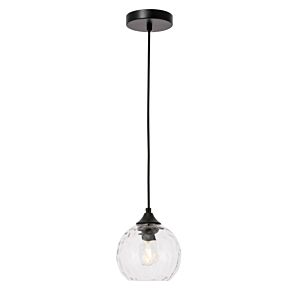 Cashel 1-Light Pendant in Black