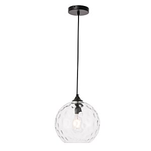 Cashel 1-Light Pendant in Black