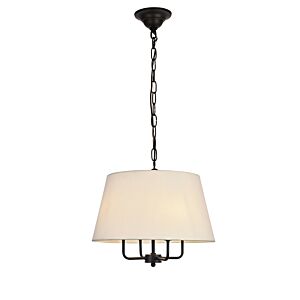 Maple 4-Light Pendant in Black