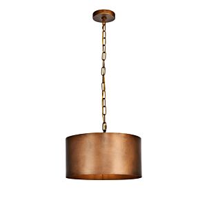 Miro 1-Light Pendant in Manual Brass