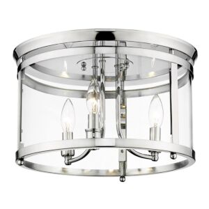 Payton CH 3-Light Flush Mount in Chrome