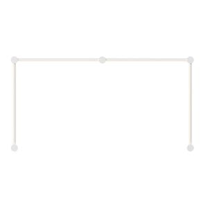 Purolinear 360 4-Light LED Wall Bar in Satin White