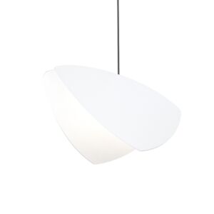 Papillons 1-Light LED Pendant in Satin Black