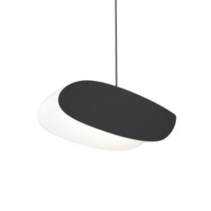 Papillons 1-Light LED Pendant in Satin Black