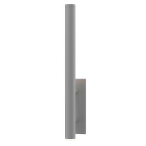 Flue 1-Light LED Wall Sconce in Textured Gray