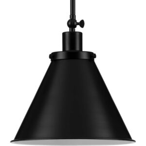 Hinton 1-Light Pendant in Matte Black