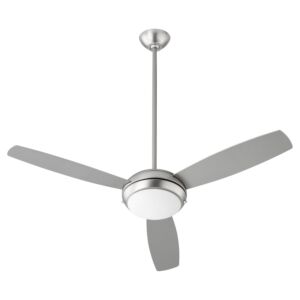 Expo 2-Light 52" Hanging Ceiling Fan in Satin Nickel