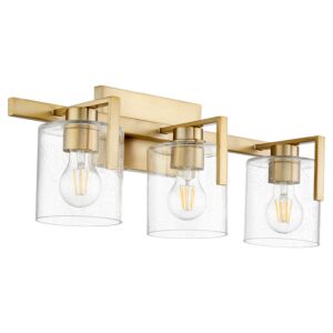 5190 Lighting Series 3-Light Bathroom Vanity Light in Aged Brass