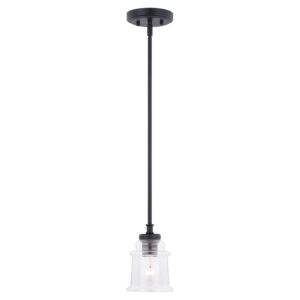 Toledo 1-Light Mini Pendant in Matte Black