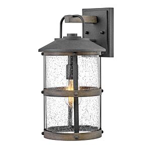 Lakehouse 1-Light LED Outdoor Wall Mount in Aged Zinc