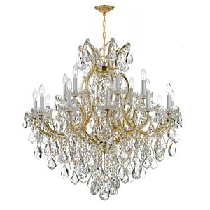 Maria Theresa 19-Light Chandelier in Gold