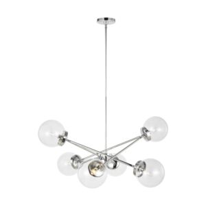 Tierney 6-Light Chandelier in Chrome