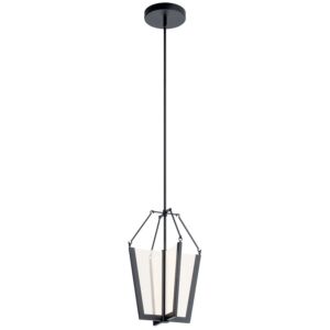 Calters 1-Light LED Pendant in Black