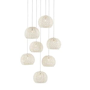 Piero 7-Light Pendant in Sugar White