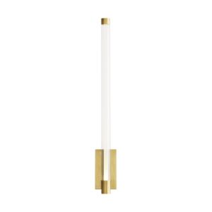 Phobos 1-Light LED Wall Sconce in Natural Brass