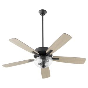 Ovation 2-Light 52" Hanging Ceiling Fan in Matte Black