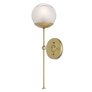 Montview 1-Light Wall Sconce in Brushed Brass