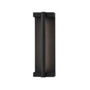 Calla 1-Light LED Outdoor Wall Sconce in Textured Black