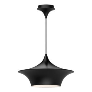 Emiko 1-Light Pendant in Matte Black