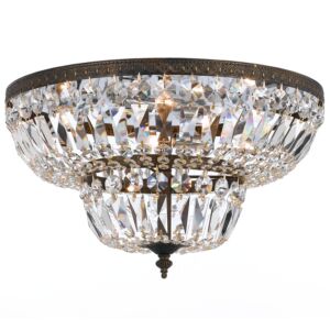 Ceiling Mount 6-Light Flush Mount in English Bronze