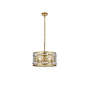 Kennedy 3-Light Pendant in Brass