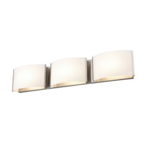 Vanguard CCT LED Bathroom Vanity Light in Satin Nickel