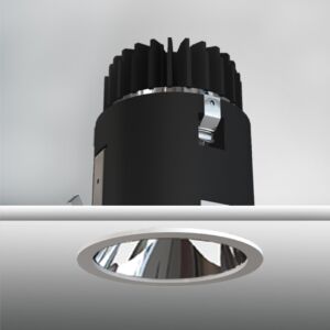 1-Light LED Recessed in Chrome