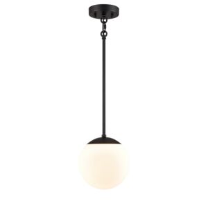 Mackenzie Delta 1-Light Pendant in Ebony