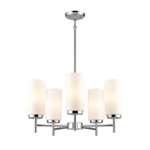 Manitou 5-Light Chandelier in Chrome