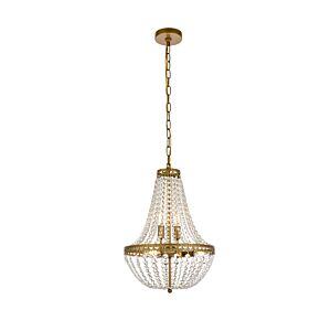 Valeria 5-Light Pendant in Brass