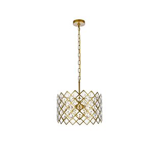 Lyla 3-Light Pendant in Brass