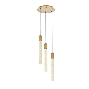 Weston 3-Light Pendant in Satin Gold