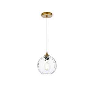 Cashel 1-Light Pendant in Brass