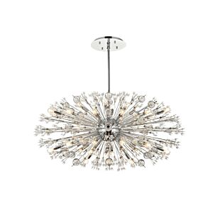 Vera 38-Light 3Pendant in Chrome