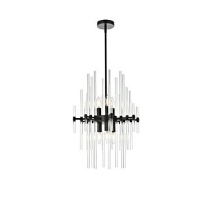 Sienna 6-Light Pendant in Black