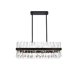 Serephina 20-Light Chandelier in Black