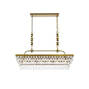 Nordic 6-Light Pendant in Brass