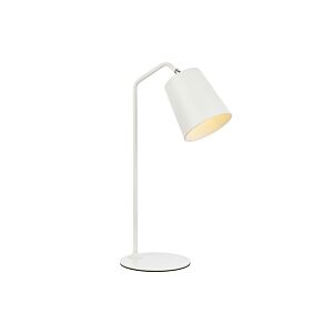 Leroy 1-Light Table Lamp in White