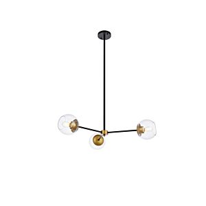 Briggs 3-Light Pendant in black